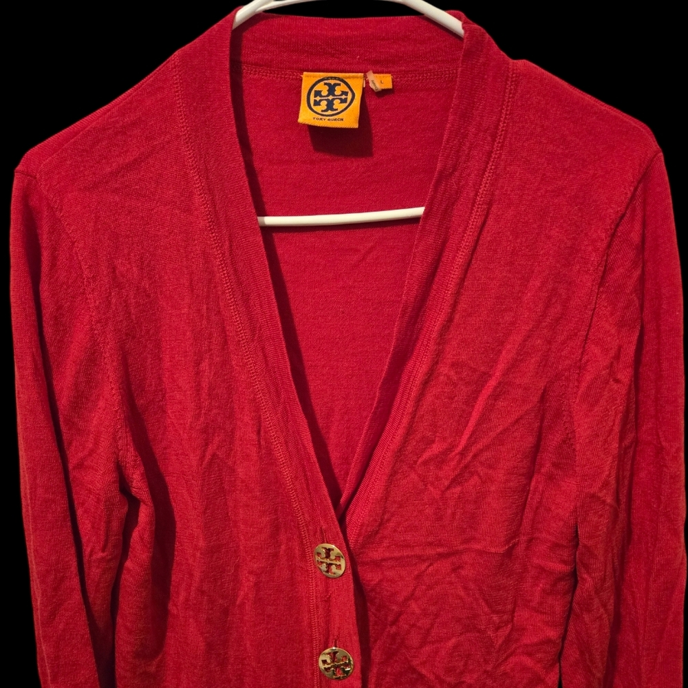 Tory Burch button up sweater